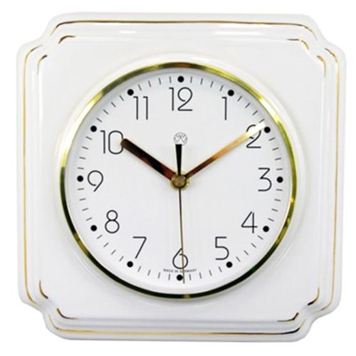 Funk-Küchenuhr / gold-weiß