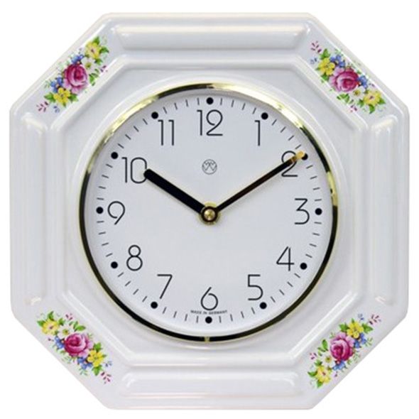 Quarz-Küchenuhr / Rosen