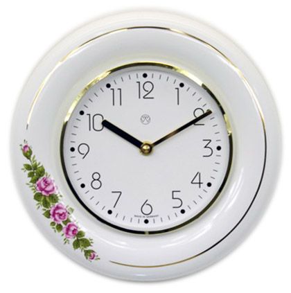 Quarz-Küchenuhr / Rosenranke