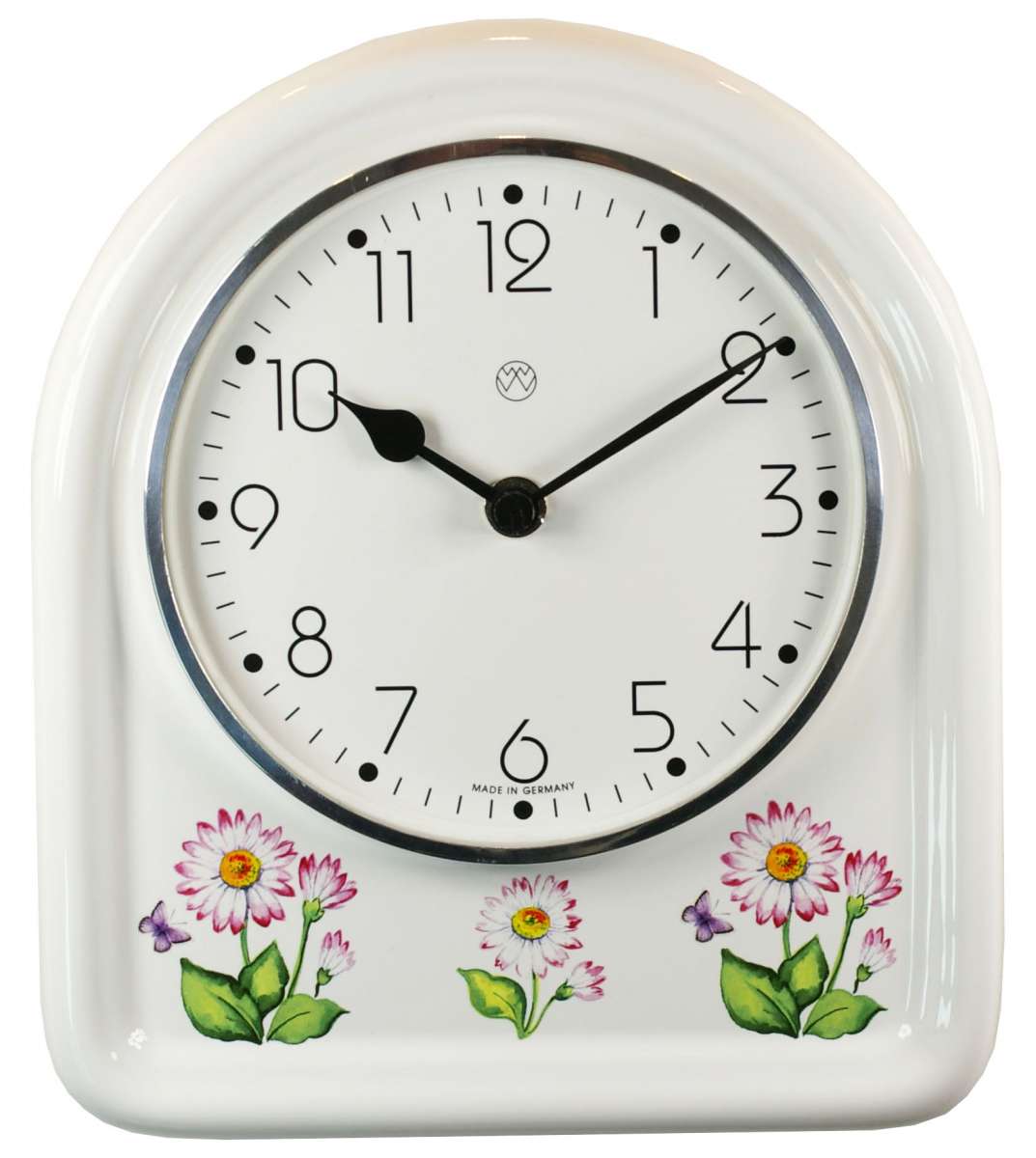 Quarz-Küchenuhr Dekor / Gänseblümchen www.weimar-uhren.de | Weimar-Uhren
