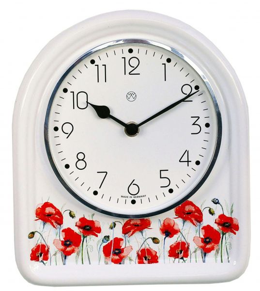 Quarz-Küchenuhr / Klatschmohn