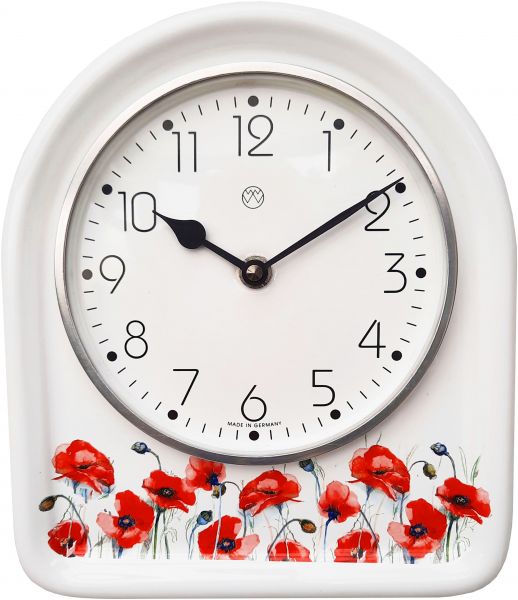 Quarz-Küchenuhr / Klatschmohn