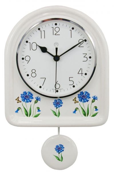 Funk-Pendeluhr Dekor / Kornblume