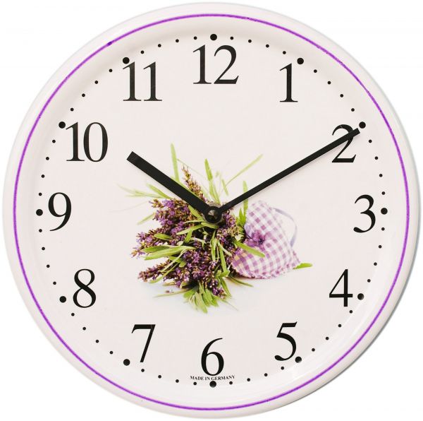 Keramik-Uhr / Lavendel