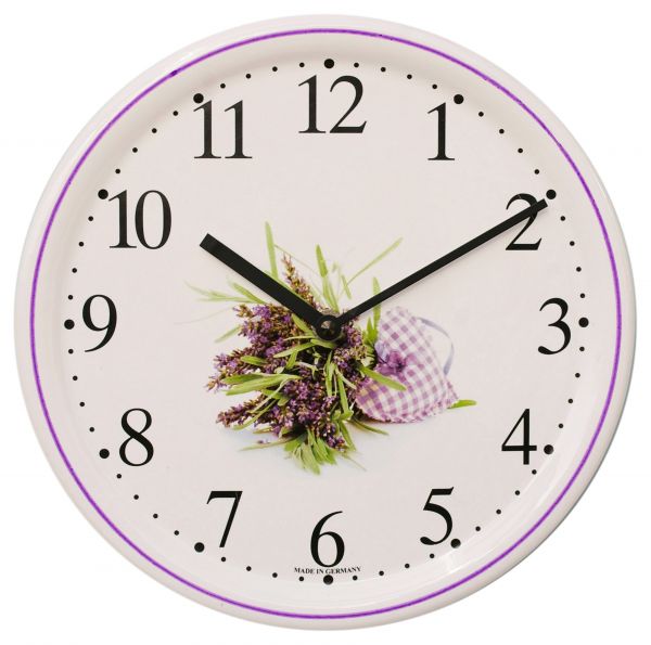 Keramik-Uhr / Lavendel