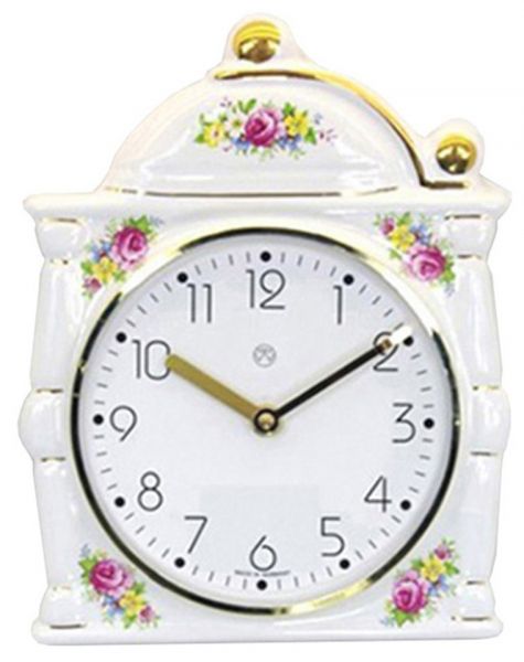 Quarz-Küchenuhr / Gold-Dekor