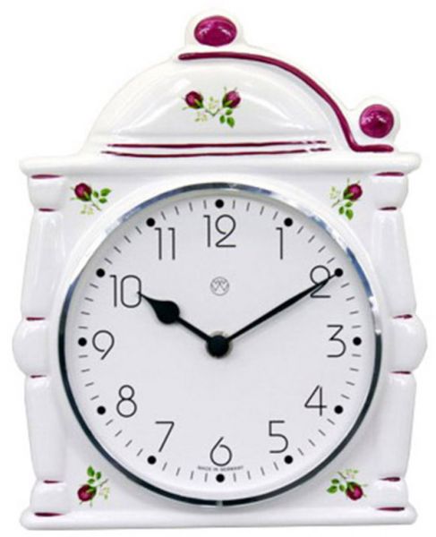 Quarz-Küchenuhr / Rosen