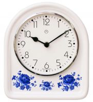 Quarz-Küchenuhr / blaue Blume Quarz-Küchenuhr / blaue Blume