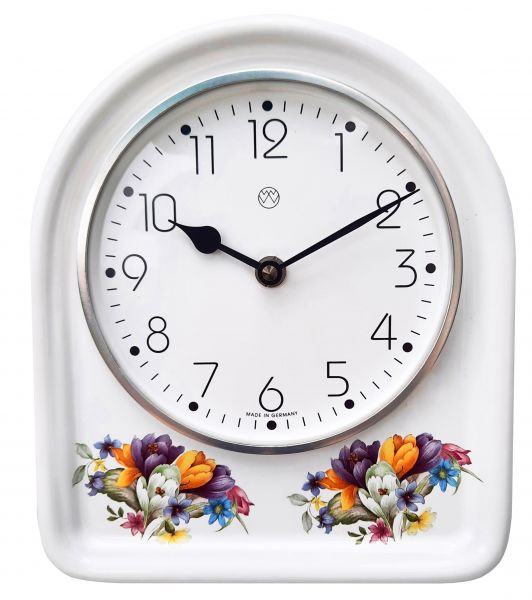 Quarz-Küchenuhr / Krokusse