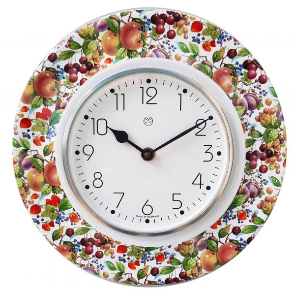Quarz-Küchenuhr / Volldekor-Obst