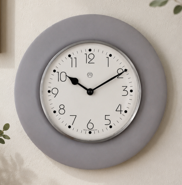 Keramik-Uhr, lila