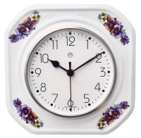 Funk-Küchenuhr / lila Stiefmütterchen Funk-Küchenuhr / lila Stiefmütterchen