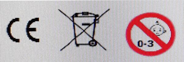 Funk-Küchenuhr Dekor / blaue Blume