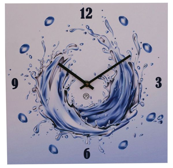 Quarz-Wanduhr Design / Water