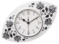 Funk-Küchenuhr / schwarz-weiß Funk-Küchenuhr / schwarz-weiß