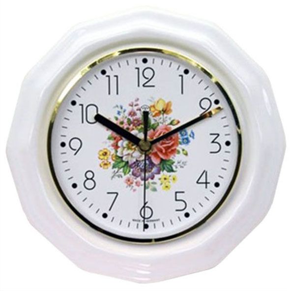 Funk-Küchenuhr / Blumen