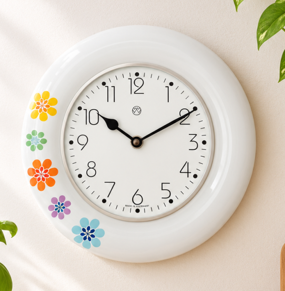 Quarz-Küchenuhr Dekor / retro-Look