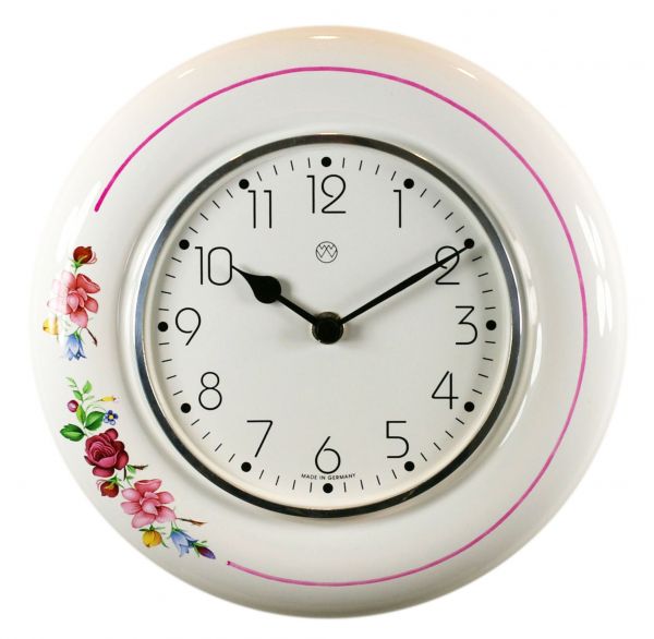 Quarz-Küchenuhr Dekor / Blumenranke