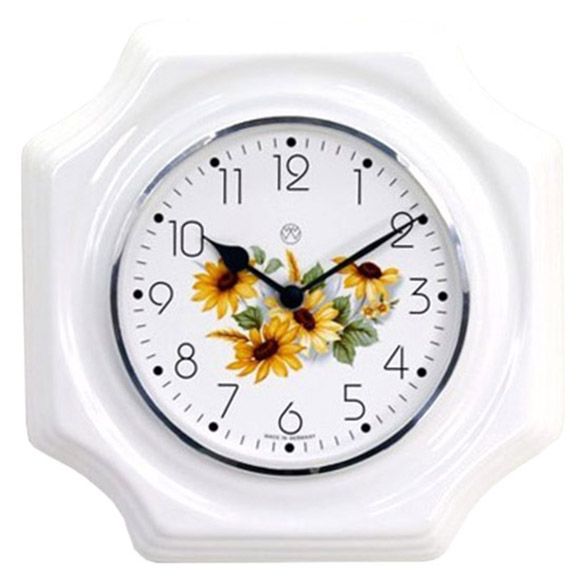Quarz-Küchenuhr / Sonnenblume