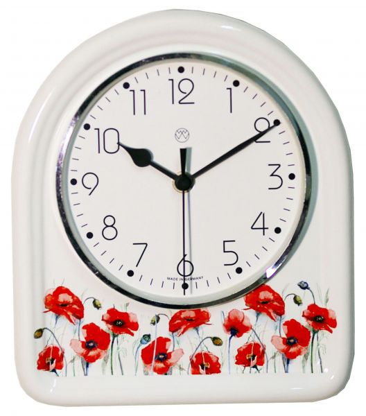 Funk-Küchenuhr Dekor / Klatschmohn
